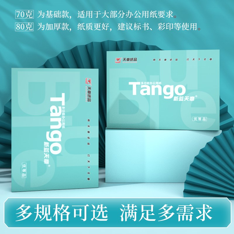 新办g章 A4纸打印复印纸a4 70天80克500页白纸 蓝公草稿纸整箱