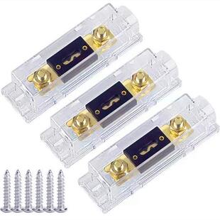 ANL保险丝座螺栓固定式保险丝汽车保险丝座带保险丝 3套装 带配件