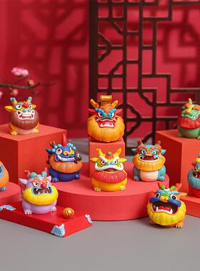 龙生九子小摆件生肖龙国潮家居装饰吉祥物本命年送老外会议送礼品