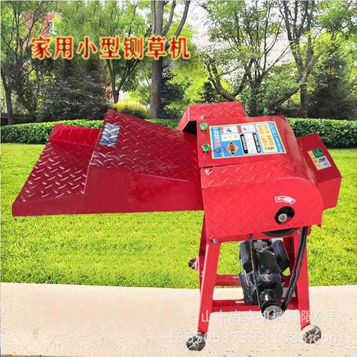 干鲜玉米秸秆铡草机自动进料红薯藤碎草机养殖场省人工碎草机