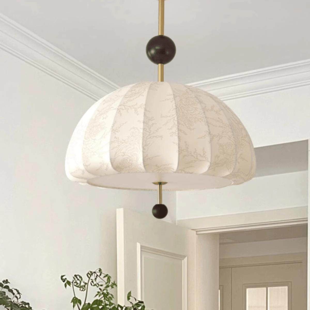 法式奶油南洋风布艺吊灯中古创意个性客厅卧室书房衣帽间灯具