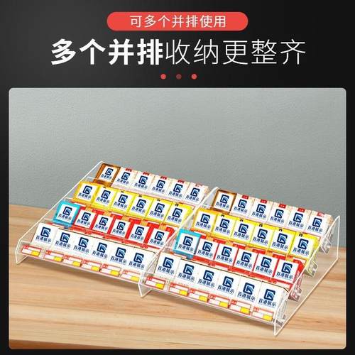 亚克力烟架子透明斜卧式香烟产品展示架子柜台烟酒货物架超市烟柜