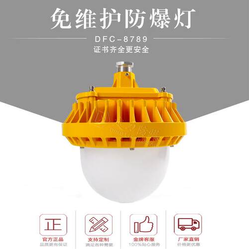 护栏式法兰式LED防爆DFC-8789/40W50W60W/防眩目灯罩灯IP66防护