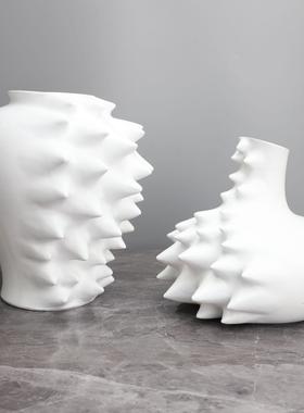 简约现代创意树脂刺猬花器样板间电视柜家居玄关客厅软装工艺品