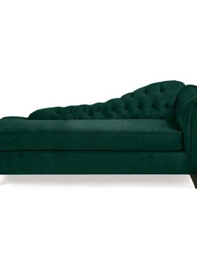 简约卧室黄色美人榻北欧躺椅酒店会所贵妃椅美式懒人沙发