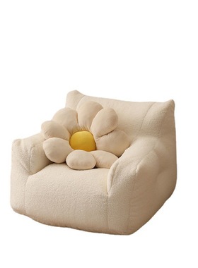 懒人沙发欧式黄色卡通儿童沙发艺术阅读简约单人榻榻米可拆洗