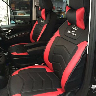 奔驰新威霆专车专用座套 右驾VITO座椅套四季全包皮头枕腰枕座垫