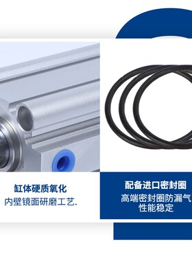SMM型薄型带导杆气缸CQCB12/16/20/25/32-5210/15//0/25/30/35/40