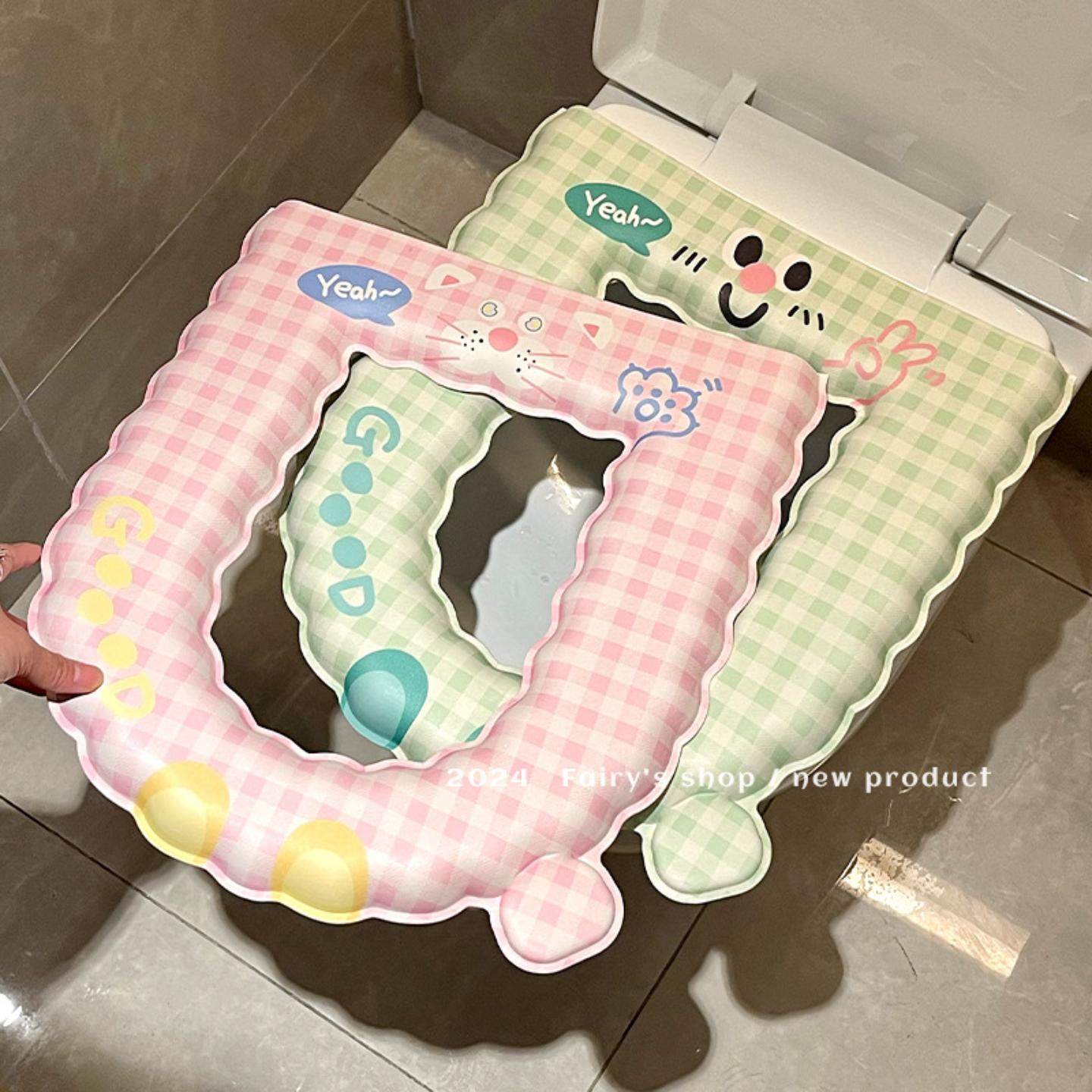 防水马桶垫可水洗四季厕所坐便套家用抗菌粘贴式加厚套圈,家庭/个人清洁工具,马桶套/马桶座圈,淘宝优惠券,粉丝福利购,淘宝优惠卷