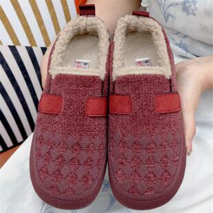 老北京布鞋 女冬季 新款 轻便舒适勃肯鞋 加绒加厚保暖女士棉鞋