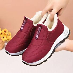 靴子保暖舒适妈妈鞋 棉鞋 女鞋 新款 加绒加厚雪地靴女 女冬季
