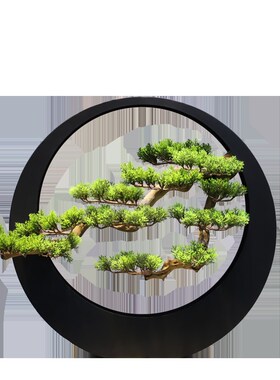 迎客松盆景禅玄根观装饰枯木客厅茶室绿植仿真摆件景雕会所意关桌