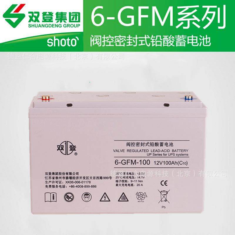 双登蓄电池双登蓄电池6-GFM-100 /12V100AH铅酸蓄电池电源
