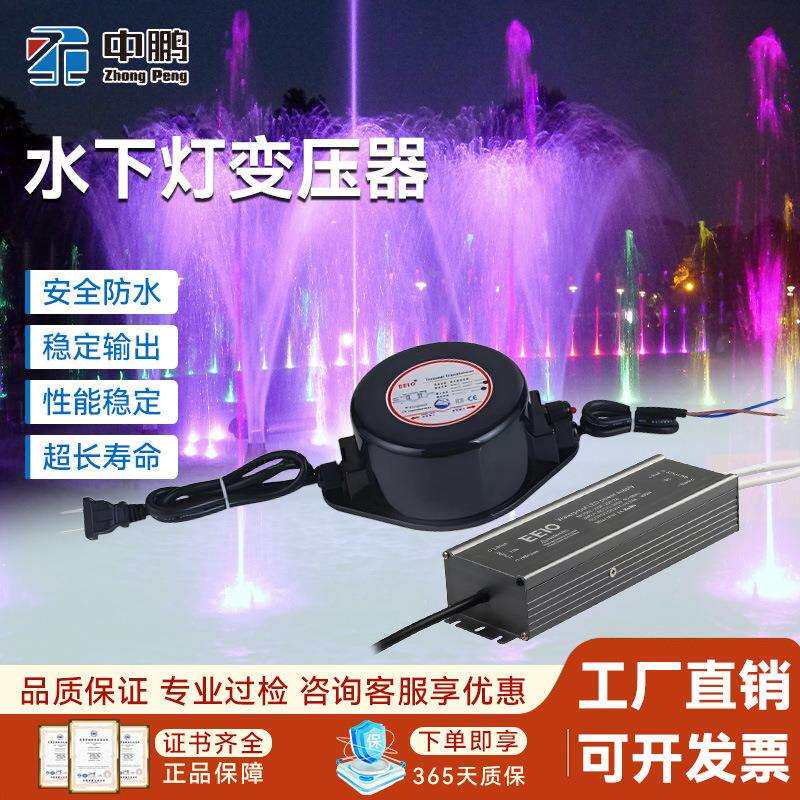 LED水下灯变压器220转12v防水电源开关DC户外观景池喷泉灯交流AC