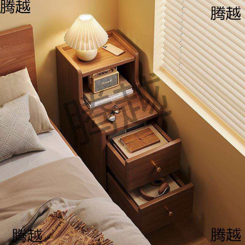 新中式床头柜2024年新款小型超窄床边小柜子卧室实木床边收纳柜,鲜花速递/花卉仿真/绿植园艺,割草机/草坪机,淘宝优惠券,粉丝福利购,淘宝优惠卷