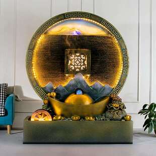 大型中式水幕墙流水墙屏风室内客厅大型开业喷泉景观造景摆件装饰