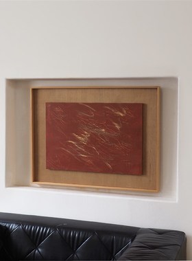 crisis art 72 艺术微喷现代暗红色抽象画挂画客厅卧室餐厅装饰画