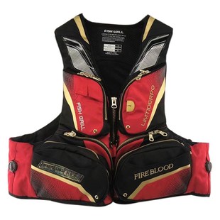 新款 救生衣背心式马甲多口袋大浮力路亚海钓矶钓救生衣
