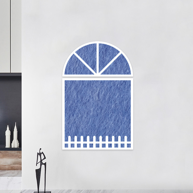 镂空窗户拼色毛毡板创意照片墙贴卧室儿童房幼儿园背景墙饰自粘,文具电教/文化用品/商务用品,软木板/照片板/毛毡板,淘宝优惠券,粉丝福利购,淘宝优惠卷