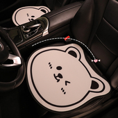 汽车坐垫夏季 通用座椅座垫女后排车用三件套 单片网布可爱卡通四季