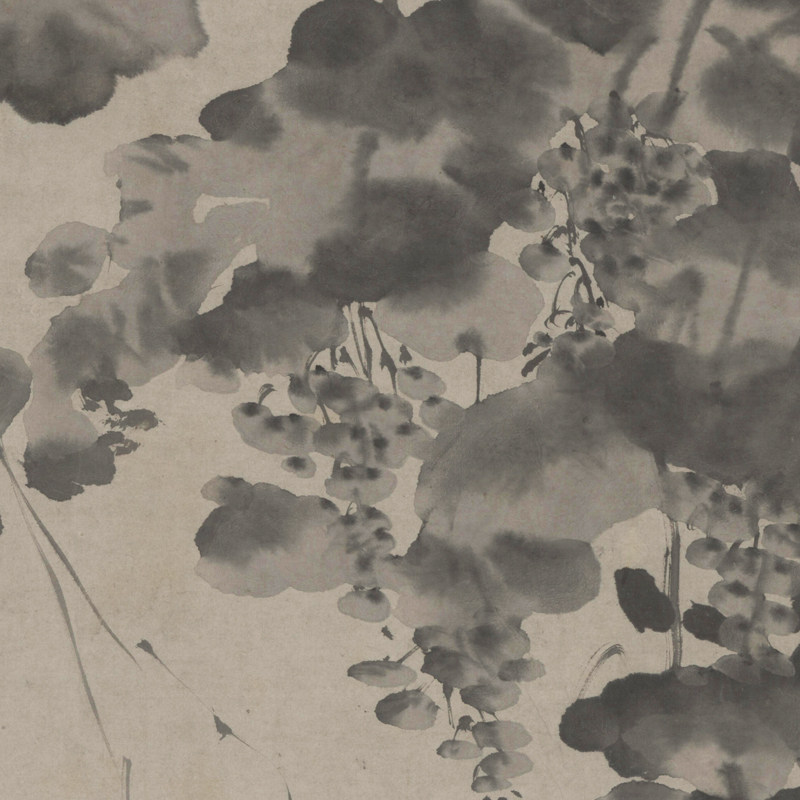 明国徐渭 水墨葡画图 名家写意花卉画 画挂画微喷复制装饰萄临摹