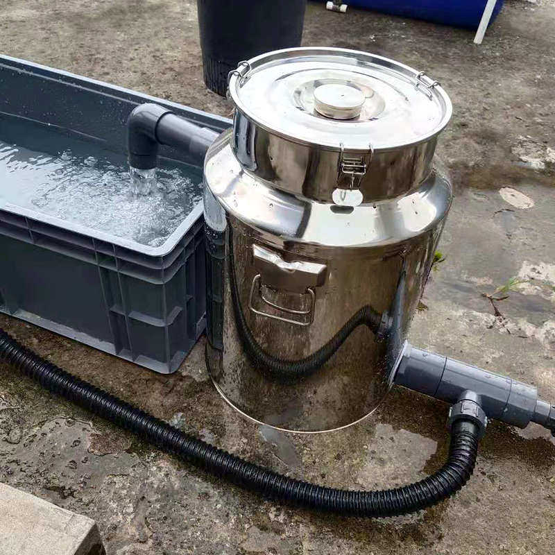 鱼池过滤器生化净鱼器水池吸滤桶换水过便器鱼缸清洗循环水管