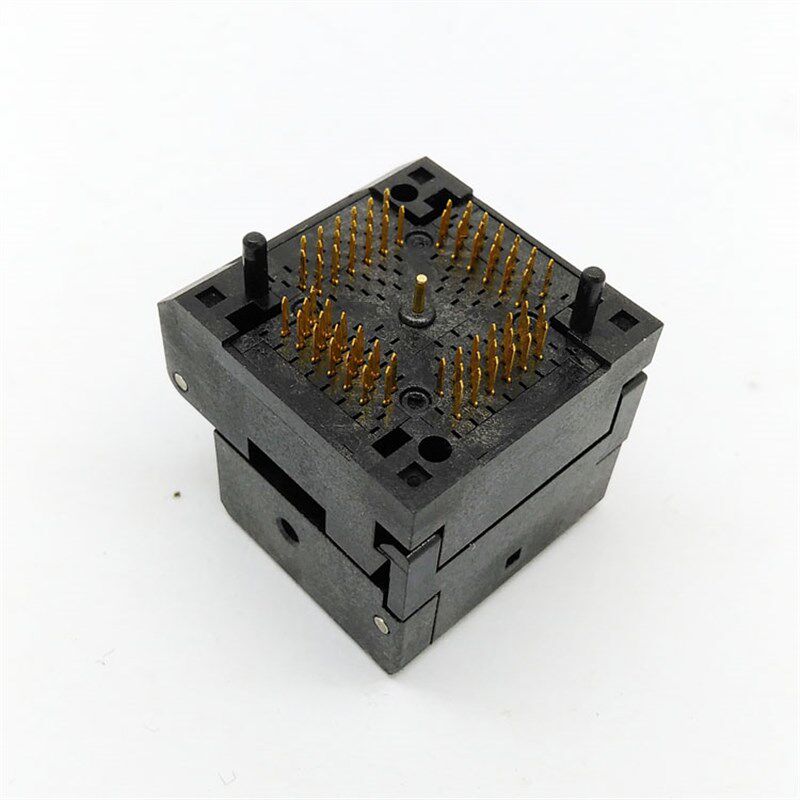 QFN72-0.5翻盖弹片测试座qfn72老化座编程器 QFN72插座QFN72烧录