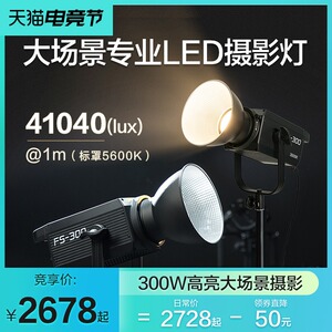 南冠南光FS300LED摄影像补光灯常亮聚光灯人像影棚设备拍照柔光灯