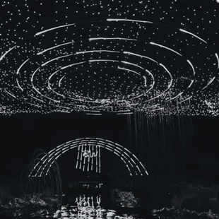 婚庆道具流星雨灯带led灯条流水追光跑马灯婚礼舞台背景星空吊顶