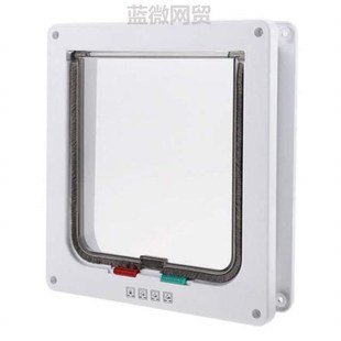 ?双向出入宠物自由洞门玻璃门狗狗铁门纱窗进出开门新木门猫门猫