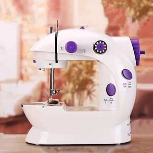 202A家用多功能迷你电动缝纫机家用微型脚踏缝纫机初学者练习机器