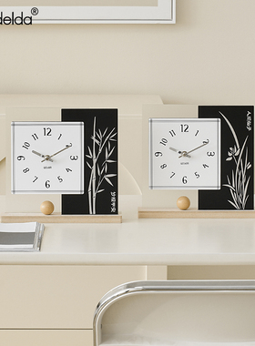 Mandelda客厅电视柜摆放时钟玄关装饰摆件家居饰品桌面创意钟表