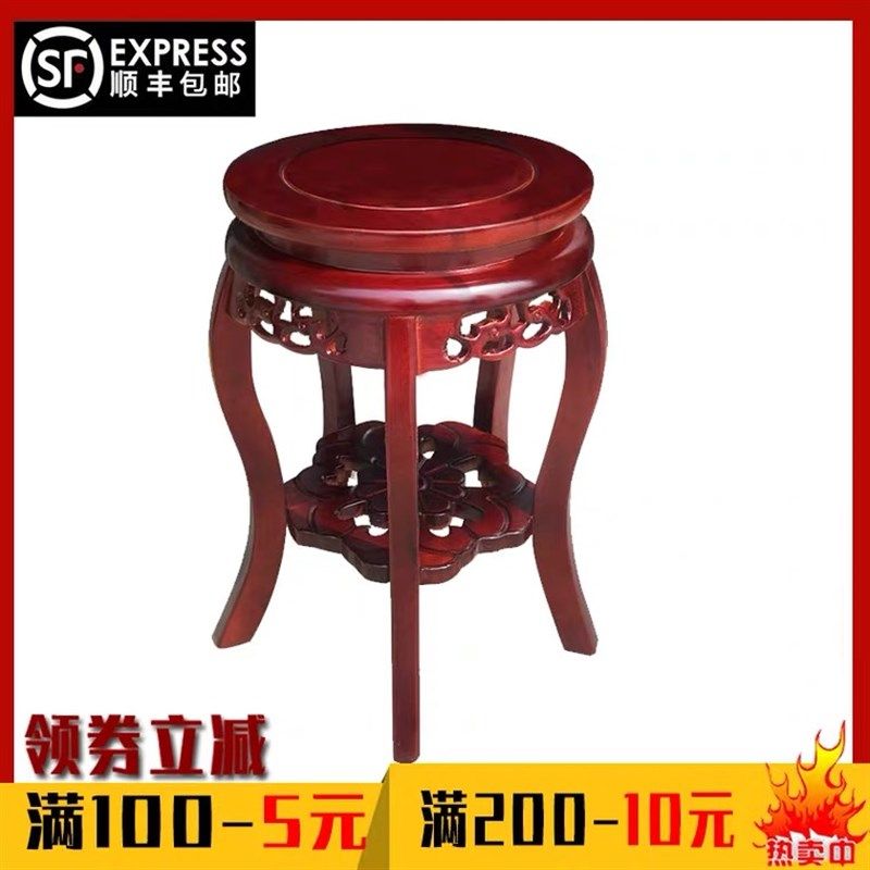 实木古筝凳古典 锦瑟 跳舞凳子中式圆凳舞蹈道具凳子仿古豆蔻梢头