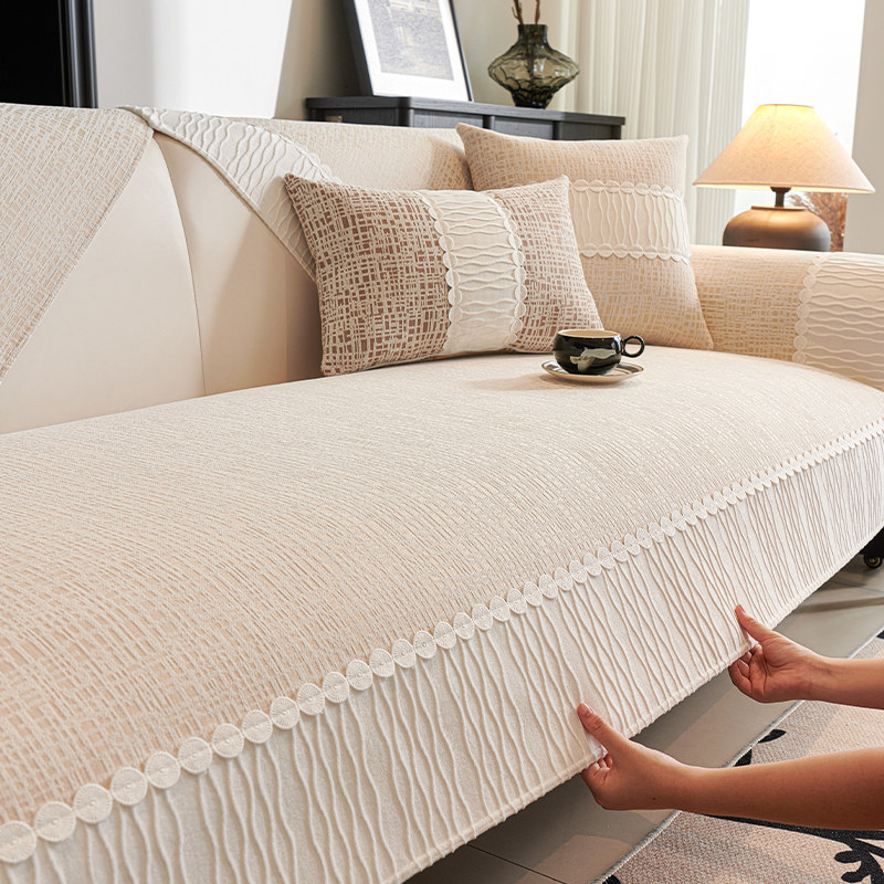 加厚雪尼尔沙发垫四季通用2024新款高级感坐垫防滑沙发套罩盖布巾,居家布艺,沙发垫,淘宝优惠券,粉丝福利购,淘宝优惠卷