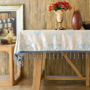 欧式 古典茶几桌布布艺长方形客厅家用餐桌布桌垫方桌台布订做