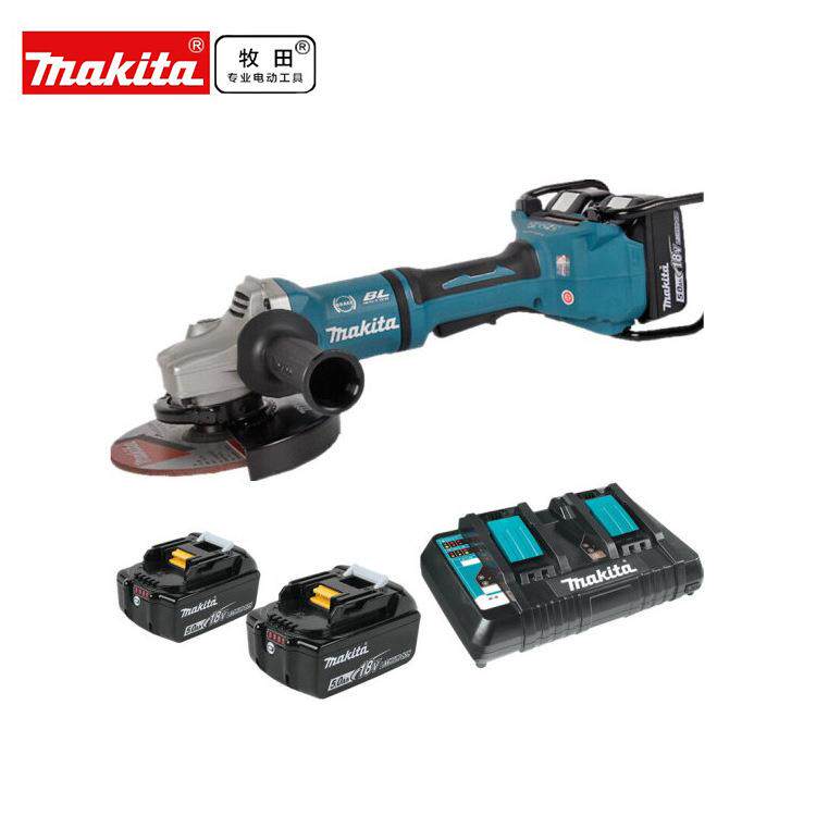 牧田(MAKITA)锂电充电式角向磨光机防尘防水滴无刷 DGA700PT2/Z