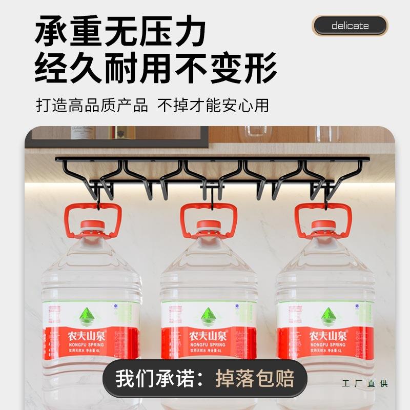 不锈钢红酒杯架倒挂悬挂置物架酒柜红酒架轻奢摆件家用高脚杯收纳