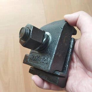 国标WJK-120铸钢压轨器免打孔焊接式压板吊车轨道固定件钢轨扣板