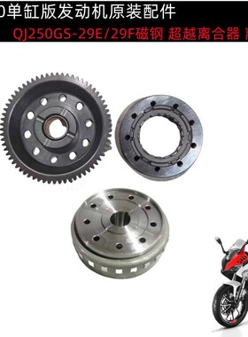 QJ250GS-29E/29F赛250超越离合器离合大齿磁钢磁缸启动盘起动盘