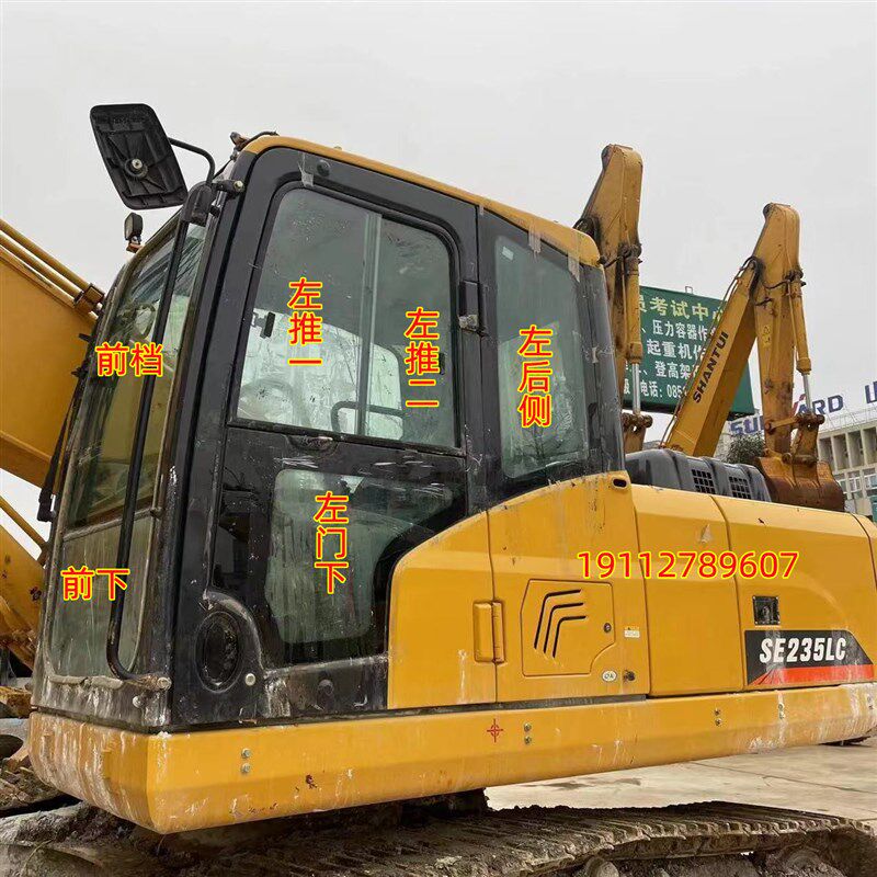 山推135 75 210 215 235 220 245-9-9w挖掘机前风挡玻璃门推拉窗