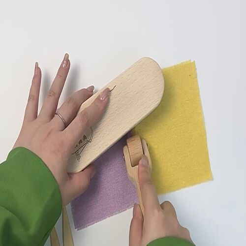 缝纫接缝滚筒推布轮实木压布轮压缝骨笔拼布手工工具缝补拍板熨烫