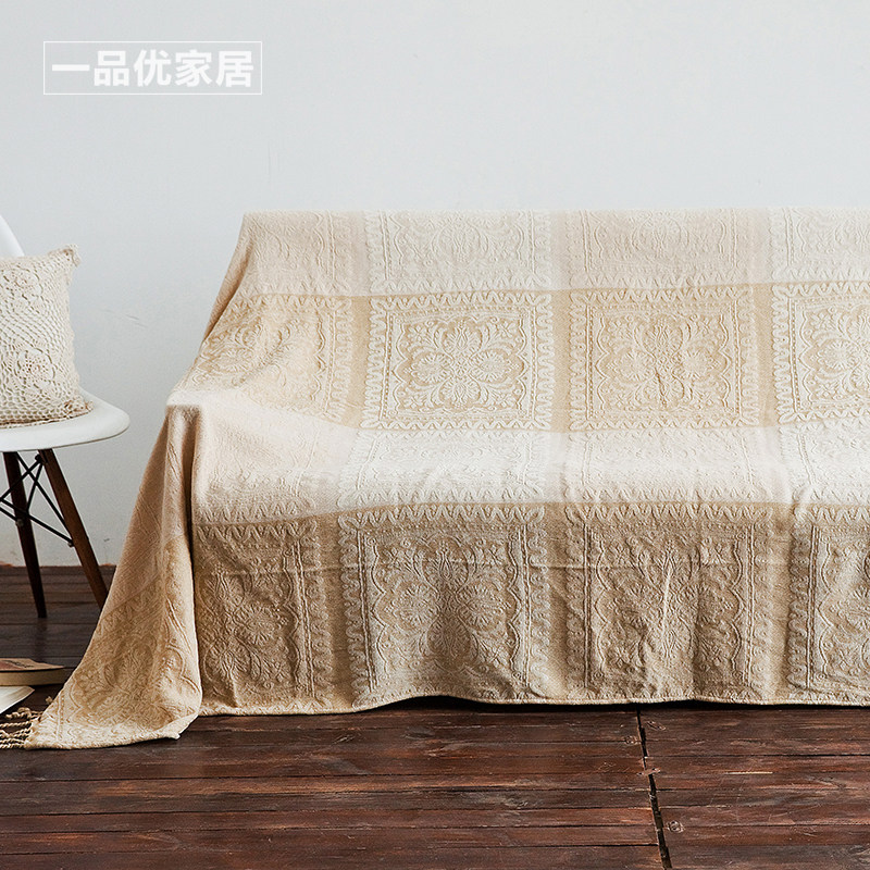 欧式复古民族风沙发巾床盖毯餐桌巾午休毯子披肩雪尼尔毛线毯桌布