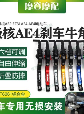 适用极核AE2 EZ3i AE4 AE4i电动车改装配件碟刹车牛角手把柄拉杆