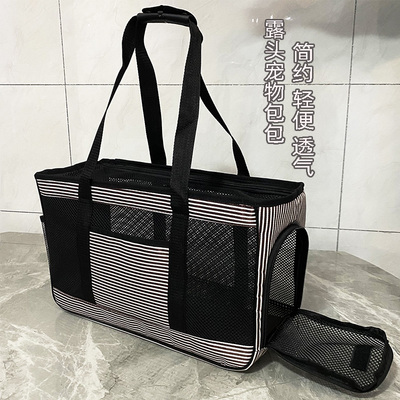 新款猫包猫咪泰迪小型犬四季通用外出包全透气轻便宠物露头包狗包