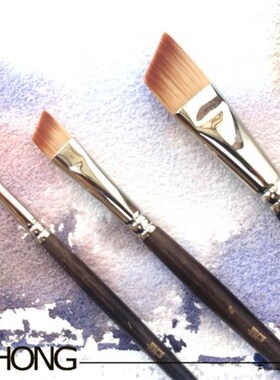 如虹F-950 合成毛斜头笔 水彩画笔  油画笔 丙烯画笔