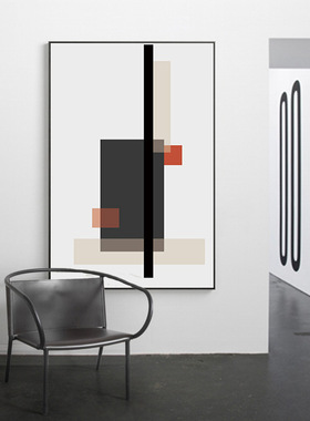 趣味空间包豪斯风格抽象几何色块装饰画莫霍利纳吉moholy nagy