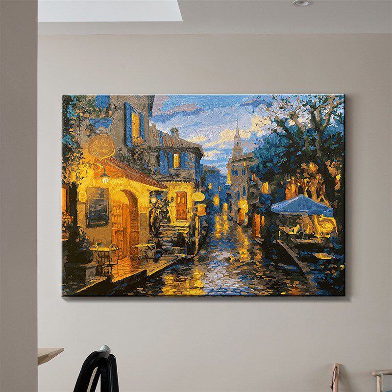 数字油画填色diy治愈减压手绘填色油彩装饰画客厅大尺寸风景挂画,家居饰品,DIY/数字油画,淘宝优惠券,粉丝福利购,淘宝优惠卷