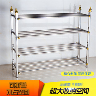 架加厚脱鞋 柜鞋 架子简约现代 架多层不锈钢简易家用宿舍鞋 简易鞋