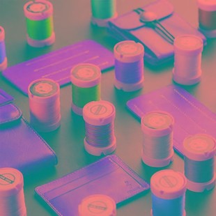 since皮艺缝纫线M40手工diy皮具48色圆蜡线 亚麻手工皮革线0.45MM