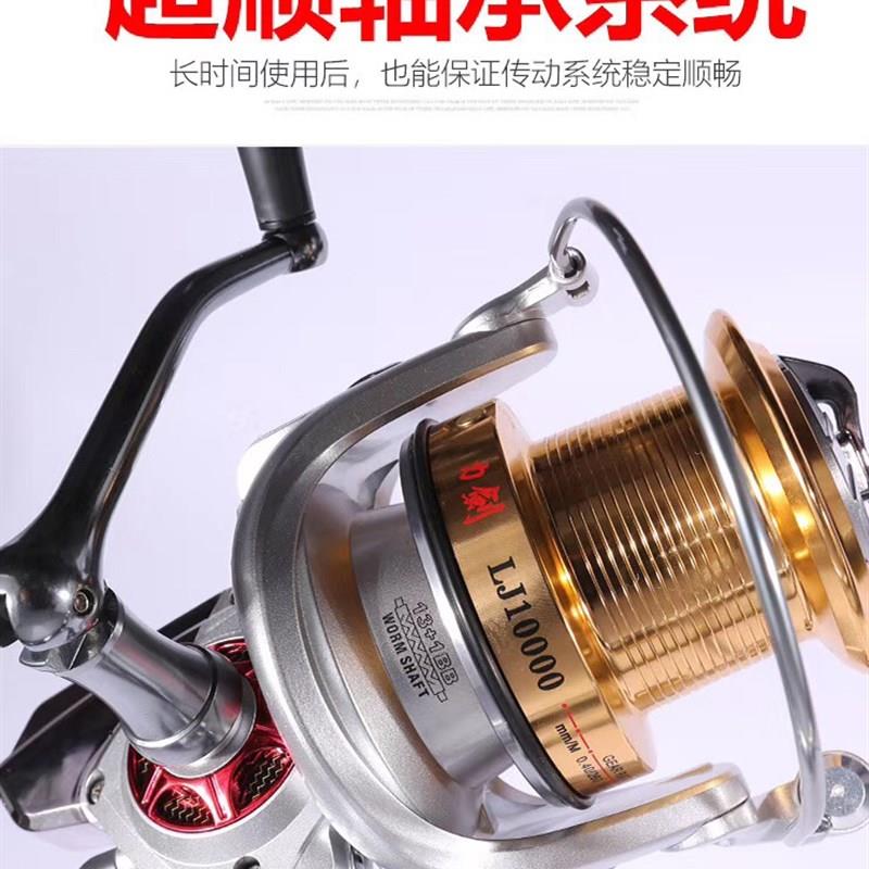 力剑旋入式10000型全金属线杯渔轮远投轮鱼线轮海竿轮海钓锚鱼轮